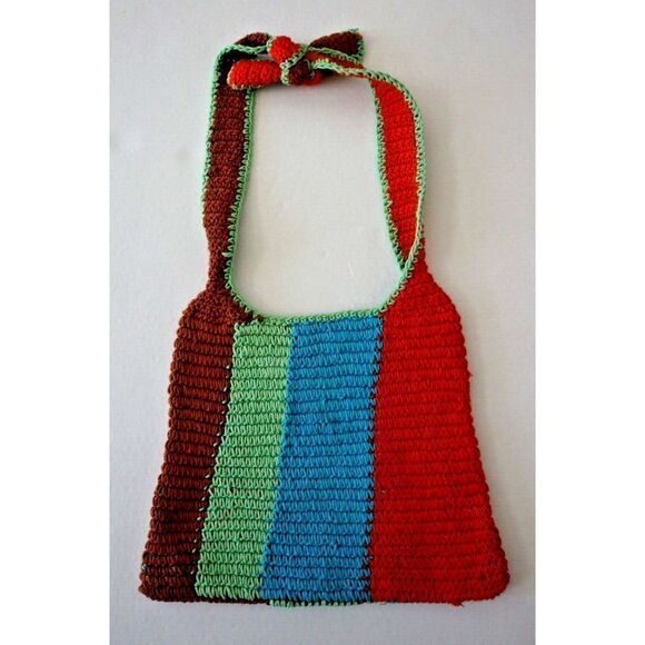 Urban Outfitters/Free People Multicolor Tori Soft Crochet Cotton Hobo Bag - Picture 2 of 7